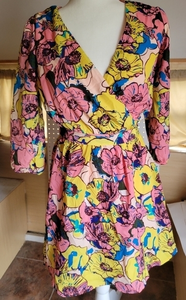 Hello Miss vintage floral mini dress size S